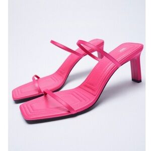 Elegant Pink Strappy Heels